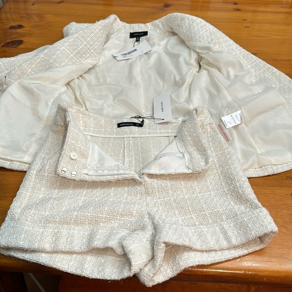 NWT Karen Millen Sparkle Tweed Military Blazer & Short Set - Picture 11 of 17